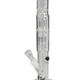 'Black Leaf' Ice Bong with 6-Arm Tree Percolator