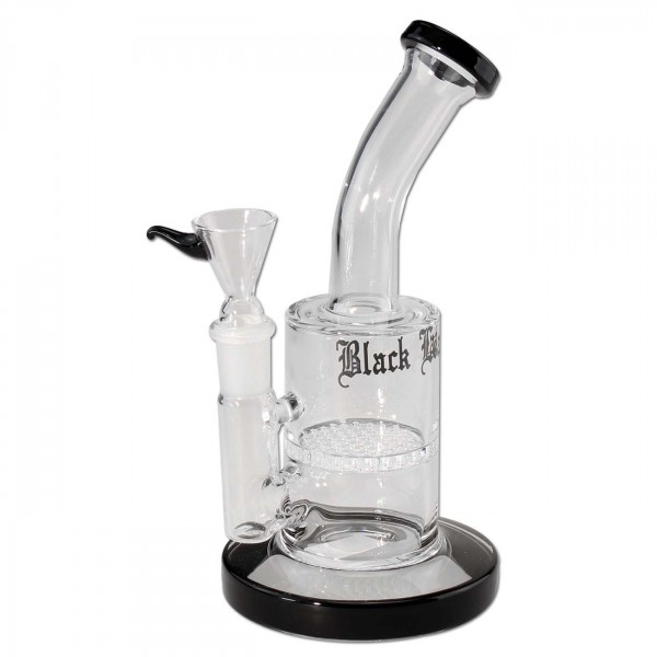 black-leaf-honeycomb-bubbler-black-Black Leaf HoneyComb Bubbler - Hampuukia